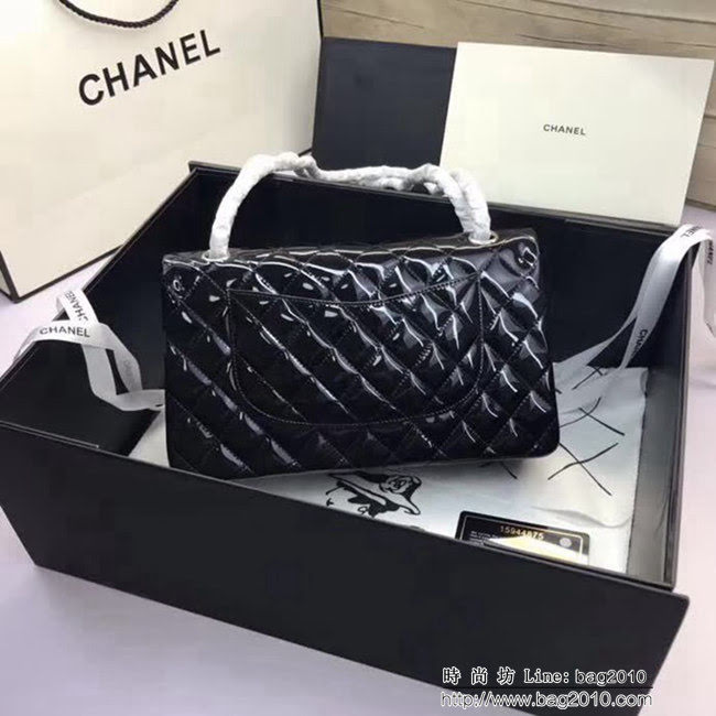 香奈兒CHANEL 升級版A1112小羊皮金銀鏈條單肩斜挎包 DSC1056
